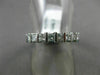 ESTATE 2.20CT PRINCESS DIAMOND 14KT WHITE GOLD 3D ETERNITY ANNIVERSARY RING 2591