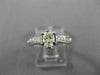 ESTATE .76CT ROUND & OVAL DIAMOND 18KT WHITE GOLD CLASSIC ENGAGEMENT RING #25941