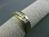 ESTATE .46CT DIAMOND 14KT TWO TONE GOLD 3D CHANEL ANNIVERSARY WEDDING RING #1312