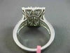 ESTATE LARGE 1.87CT DIAMOND 18KT WHITE GOLD 3D SQUARE CLUSTER ANNIVERSARY RING