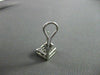 ESTATE LARGE 1.50CT PRINCESS CUT DIAMOND 14KT WHITE GOLD CLIP ON EARRINGS #14984