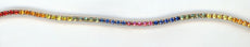 8.36CT AAA MULTI COLOR SAPPHIRE 14KT ROSE GOLD 3D ROUND RAINBOW TENNIS BRACELET
