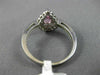 1.07CT DIAMOND & AAA PEAR SHAPE PINK TOURMALINE 14KT WHITE GOLD ENGAGEMENT RING