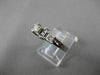 ESTATE .36CT DIAMOND 14KT WHITE GOLD 3 STONE SEMI MOUNT ENGAGEMENT RING #18608