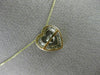 ESTATE .12CT DIAMOND 14KT 2 TONE GOLD CLUSTER HEART DANCING DIAMOND LOVE PENDANT