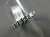 ESTATE 2.20CT PRINCESS DIAMOND 14KT WHITE GOLD 3D ETERNITY ANNIVERSARY RING 2591