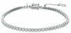 ESTATE 1.49CT DIAMOND 14KT WHITE GOLD 3D ROUND FILIGREE MILGRAIN TENNIS BRACELET