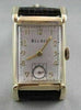ANTIQUE 14KT GOLD SQUARE FACE BULOVA MEN'S WATCH SIMPLE & CLASSIC #21622
