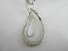 ESTATE 1.45CT DIAMOND 18KT WHITE GOLD ROUND ETOILE LOVE DESIGN DROP NECKLACE