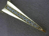 ESTATE .50CT DIAMOND 14K YELLOW GOLD 3D TRILLION TRIANGULAR ANCHOR LOVE NECKLACE