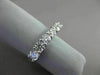 ESTATE 1.40CT DIAMOND 14KT WHITE GOLD LUCIDA 7 STONE ANNIVERSARY RING 4mm #18608