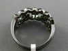 ESTATE WIDE .50CT DIAMOND 14KT WHITE & ROSE GOLD MILGRAIN MULTI HEART LOVE RING