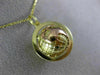 ESTATE 18K YELLOW & ROSE GOLD 3D ALL AROUND THE WORLD HANDCRAFTED PENDANT #26296