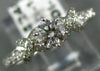 ANTIQUE .68CT DIAMOND 14KT WHITE GOLD 3D WOVEN SOLITAIRE ENGAGEMENT RING #21016