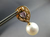LARGE 2.24CT DIAMOND & PINK TOURMALINE & SOUTH SEA PEARL 18KT ROSE GOLD EARRINGS
