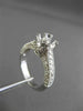 ESTATE .70CT DIAMOND 14K WHITE GOLD 3D FILIGREE SEMI MOUNT ENGAGEMENT RING 19360