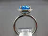 3.58CT DIAMOND & AAA BLUE TOPAZ 14KT WHITE GOLD 3D OVAL & ROUND ENGAGEMENT RING