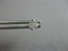 ESTATE SMALL .07CT DIAMOND 14KT WHITE GOLD 3D PAVE HEART LOVE STUD EARRINGS