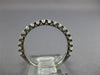 ESTATE .52CT DIAMOND 18KT WHITE GOLD 3D 2MM ROUND 3/4 ETERNITY ANNIVERSARY RING