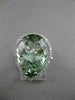ESTATE 8.40CT DIAMOND & AAA GREEN AMETHYST 14KT WHITE GOLD PEAR HALO RING #21605