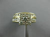 LARGE 1.54CT ROUND DIAMOND & AAA SAPPHIRE 14K YELLOW GOLD 3D ENGAGEMENT RING SET