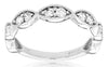 .50CT DIAMOND 14KT WHITE GOLD 3D INFINITY FILIGREE 3/4 ETERNITY ANNIVERSARY RING