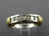 ESTATE .42CT DIAMOND 14K 2 TONE GOLD 3D FILIGREE WEDDING ANNIVERSARY RING #21533