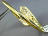 ESTATE WIDE 2.0CT DIAMOND & AAA WHITE QUARTZ 14KT YELLOW GOLD CRISS CROSS BANGLE