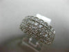 ESTATE LARGE 1.0CT DIAMOND 14KT YELLOW GOLD MULTI ROW FILIGREE ANNIVERSARY RING