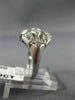 ANTIQUE WIDE .90CT OLD MINE DIAMOND PLATINUM MARQUISE SHAPE FILIGREE RING #21593