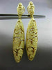 LARGE 3.16CT FANCY YELLOW DIAMOND 18KT YELLOW GOLD OPEN CANOE CLIP ON EARRINGS