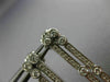 ESTATE 1.27CT DIAMOND 14KT WHITE GOLD BEZEL DOUBLE ROW HANGING EARRINGS #16917