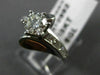 ESTATE WIDE EGL 1.31CT DIAMOND 18KT WHITE GOLD SOLITAIRE ENGAGEMENT RING #10992
