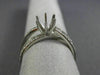 ESTATE .50CT DIAMOND 14K GOLD 3D INFINITY CRISS CROSS SEMI MOUNT ENGAGEMENT RING