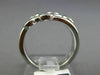 ESTATE WIDE .60CT DIAMOND 14KT WHITE GOLD MULTI ROW ETOILE CRISS CROSS LOVE RING