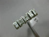 ESTATE WIDE 1.50CT DIAMOND 14KT WHITE GOLD 3D FIVE STONE ANNIVERSARY RING #1345