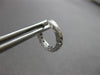 ESTATE SMALL .20CT DIAMOND 14KT WHITE GOLD FILIGREE HUGGIE HOOP EARRINGS #27900