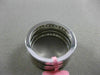 ESTATE .75CT DIAMOND 18KT WHITE GOLD 3 ROW SEMI ETERNITY ANNIVERSARY SOLID RING