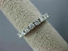 ESTATE .53CT DIAMOND 14KT WHITE GOLD SEMI ETERNITY WEDDING ANNIVERSARY RING #362