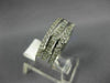 ESTATE WIDE 1.43CT DIAMOND 18KT WHITE GOLD 3D ROUND & BAGUETTE ANNIVERSARY RING
