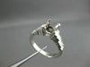 ESTATE 1.05CT DIAMOND 14KT WHITE GOLD PYRAMID SEMI MOUNT ENGAGEMENT RING #22419