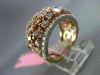 ESTATE EXTRA LARGE 5.04CT DIAMOND 18K WHITE & ROSE GOLD WEDDING ANNIVERSARY RING
