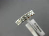 ESTATE .55CT DIAMOND 14KT WHITE GOLD 3D ROUND PYRAMID ANNIVERSARY RING #16535