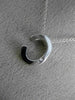 .24CT ROUND DIAMOND 14KT WHITE GOLD CLASSIC "C" INITIAL FLOATING PENDANT #20130
