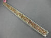 ESTATE LARGE 22.84CT MULTI COLOR DIAMOND 18KT WHITE & ROSE GOLD TENNIS BRACELET