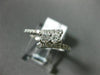 ESTATE .50CT ROUND DIAMOND 14KT WHITE GOLD CLASSIC 2 STONE CRISS CROSS LOVE RING