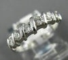 ESTATE .29CT DIAMOND 14KT WHITE GOLD CLASSIC SIX STONE ANNIVERSARY RING #20169