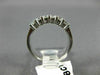 ESTATE .40CT DIAMOND 14KT WHITE GOLD 3D CLASSIC 6 STONE ANNIVERSARY RING #19189