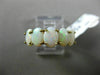 ESTATE WIDE AAA OPAL 14KT YELLOW GOLD 3D 5 STONE CLASSIC OVAL SEMI ETERNITY RING