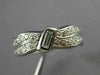 ANTIQUE 1.58CT OLD MINE DIAMOND PLATINUM DOUBLE WAVE ETERNITY FUN RING #18829